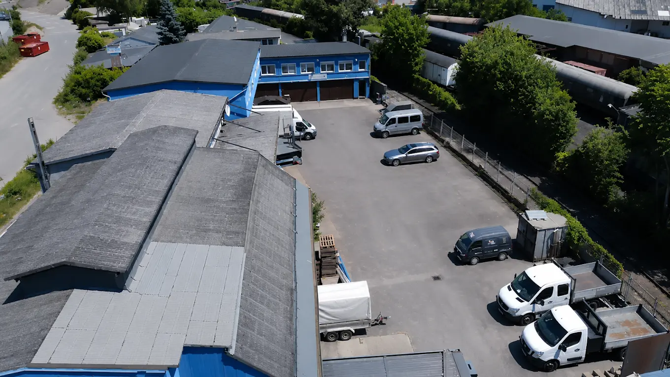 Betriebshof und eigener Fuhrpark